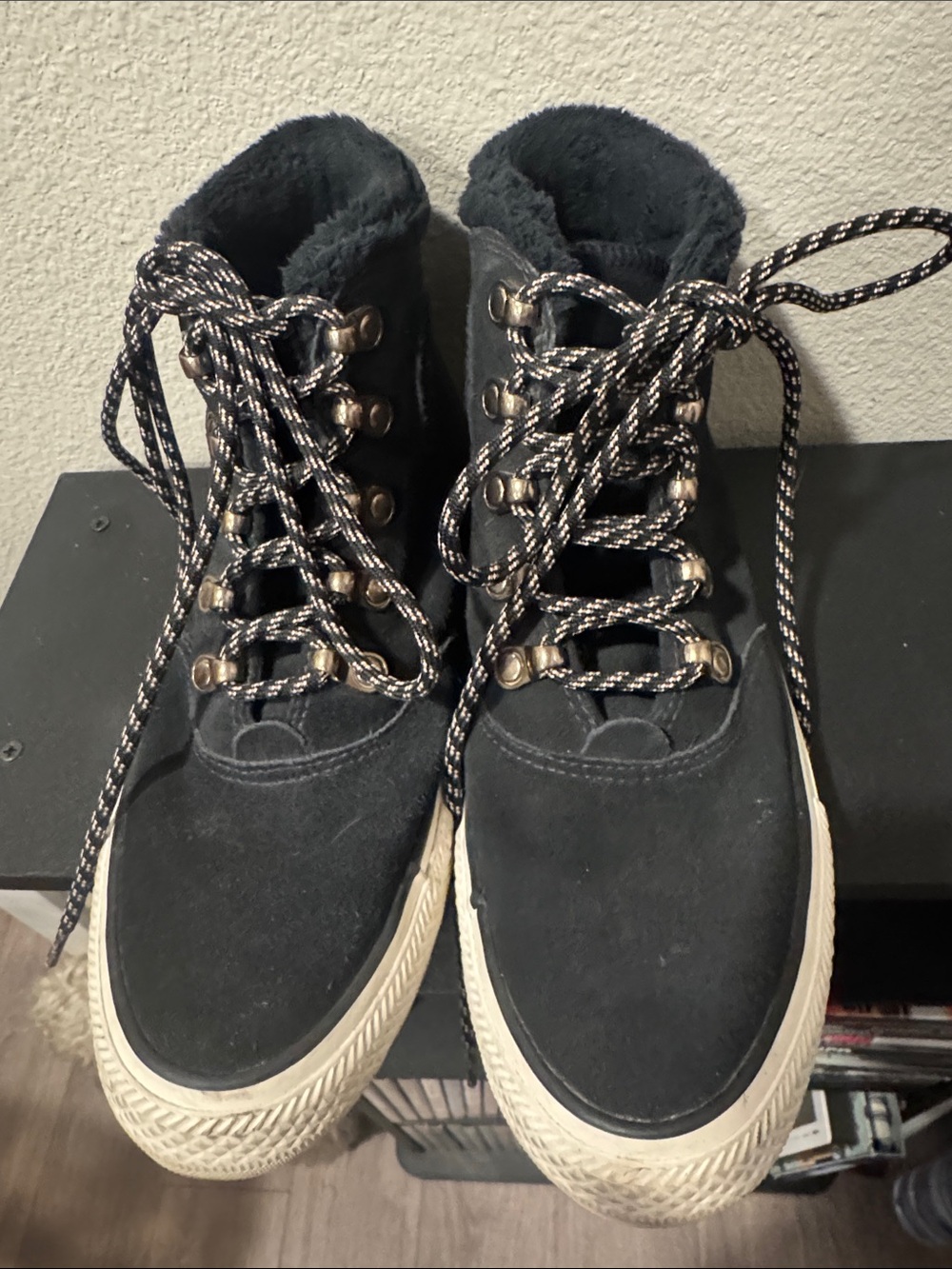 CONVERSE Chuck Taylor AllStars Ember Suede Lace-Up Winter High-Top Sneakers-